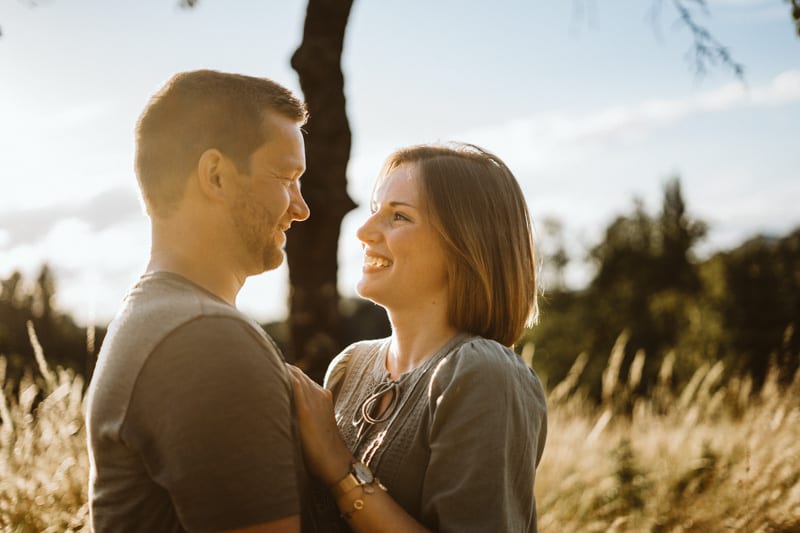 Engagementshooting - Weinberge - Sonnenuntergang
